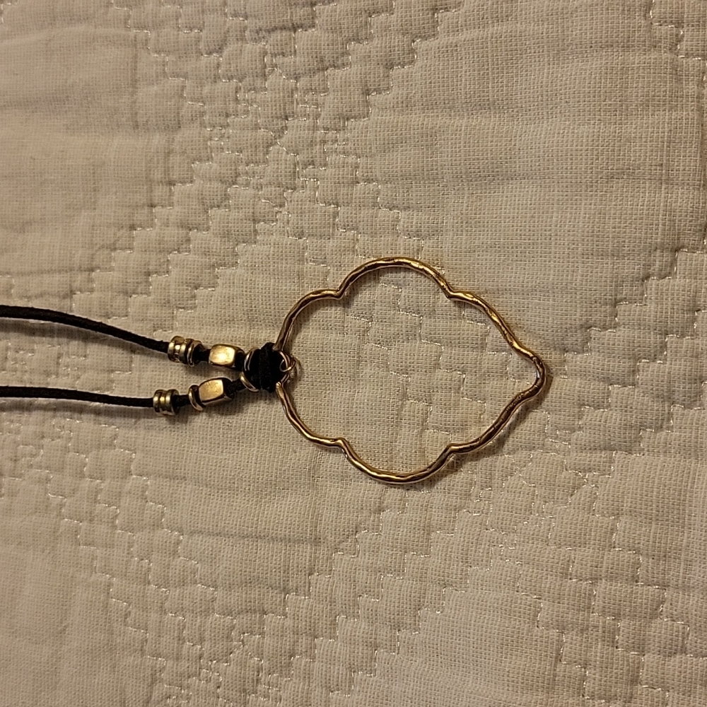 Leather necklace